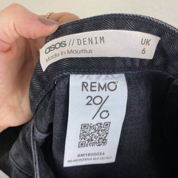 ASOS Button-Front Black Mini Skirt - Picture 8 of 10